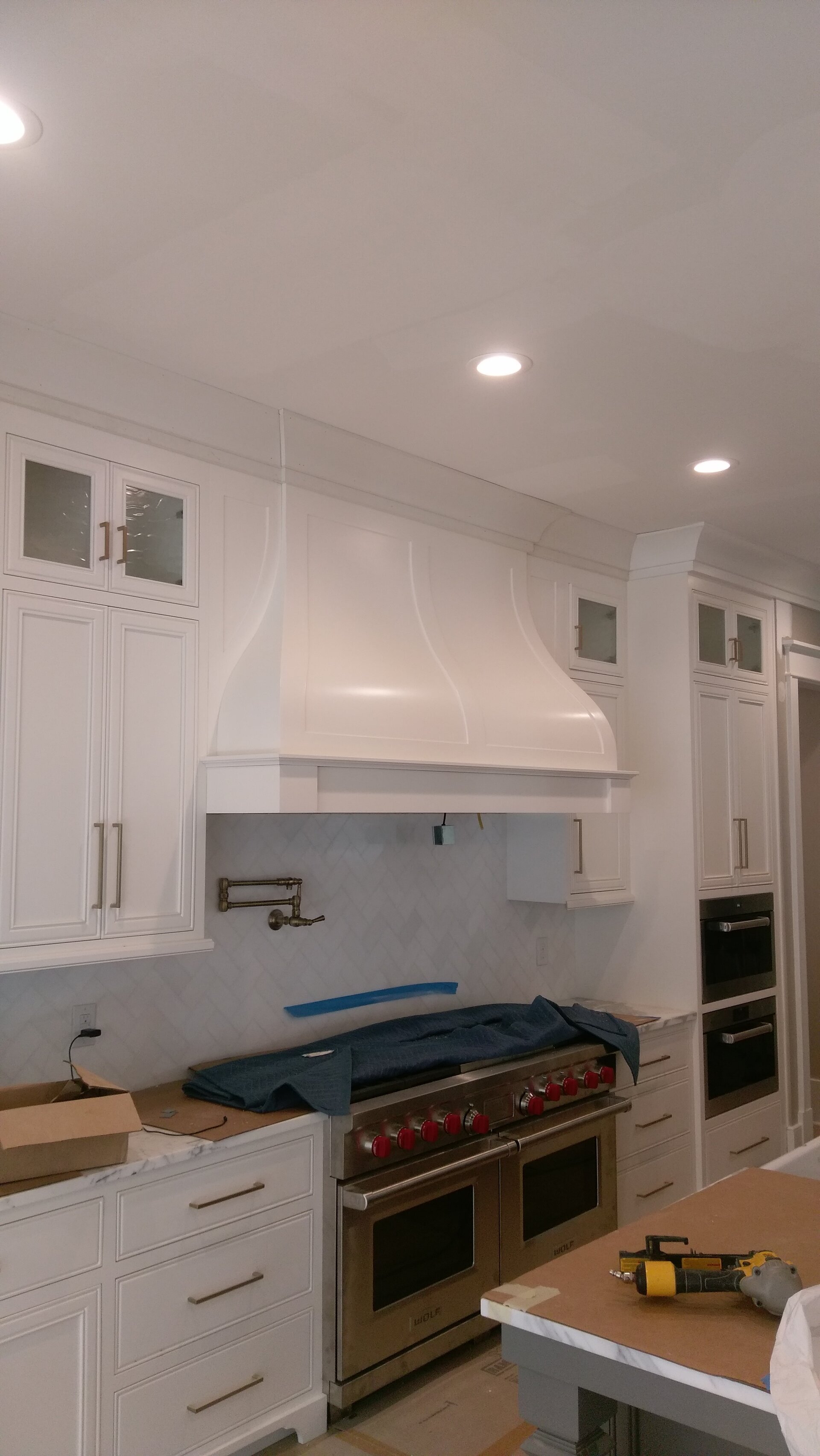 Coffered ceiling installation