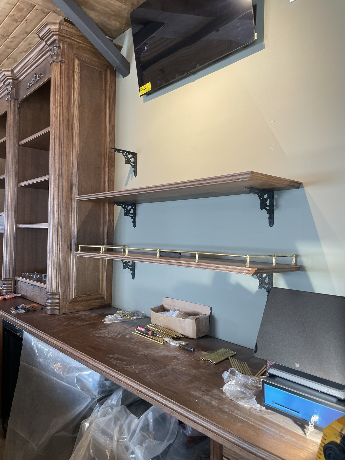 Custom kitchen cabinetry in white oak